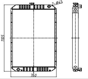 Bagger-Parts Water Tank-Aluminiumheizkörper für KOMATSU PC210-5