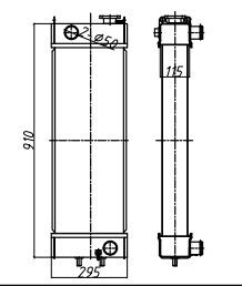 Bagger-Radiator 22B-03-12110 PC138 PC138US-2 Wasser-Behälter