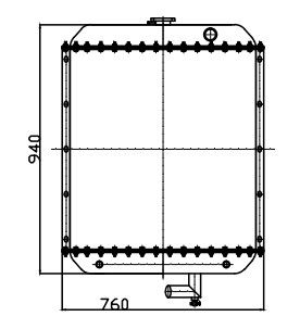 PC270-7 PC220LL-7 PC290-7 Bagger Radiator 206-03-72110 206-03-72111