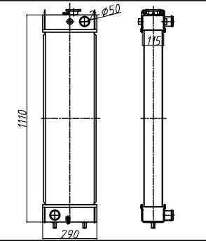 SK250-8 SK260-8 SK260LC-8 Kobelco Bagger Radiator LQ05P00041S010 LQ05P00032F1
