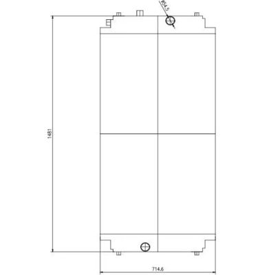Wasserradiator für Dieselmotoren aus Aluminium C18 CATER 250-4452 2504452